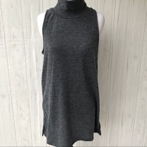 Pacsun L.A. Hearts Charcoal Grey High-Neck Tunic S